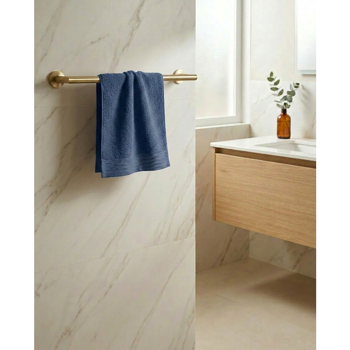 Manamo Pure Bamboo Hand Towel Indigo 30x50 cm
