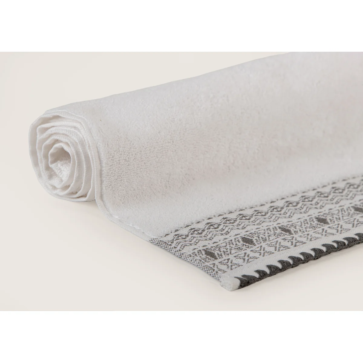 Manamo Blen Jacquard Face Towel Cotton White 50x85 cm