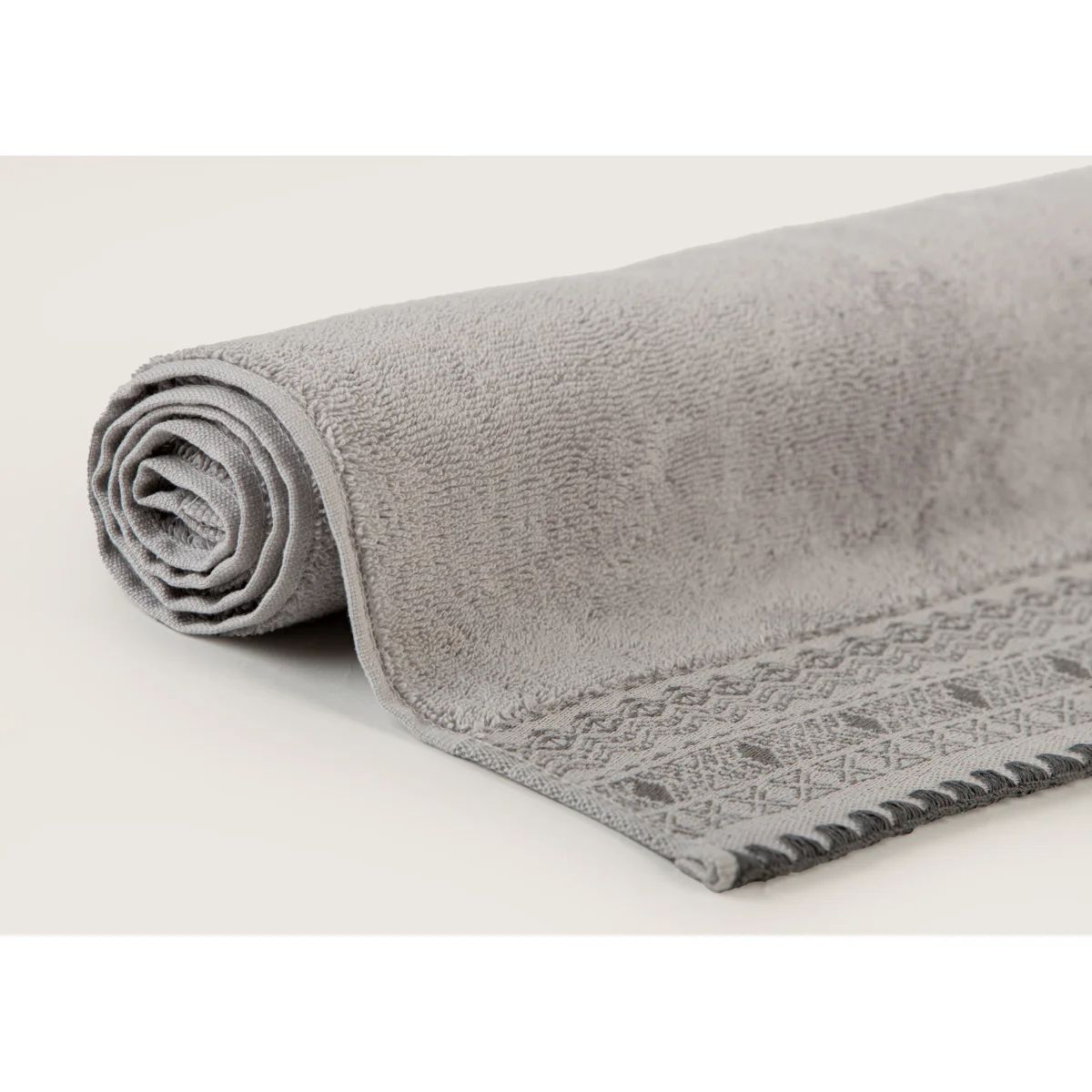 Manamo Blen Jacquard Hand Towel Cotton Grey 30x50 cm