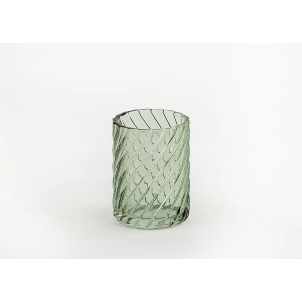 Manamo Pearl Toothpaste Dispenser Glass Green  8.2x8.2x11 cm
