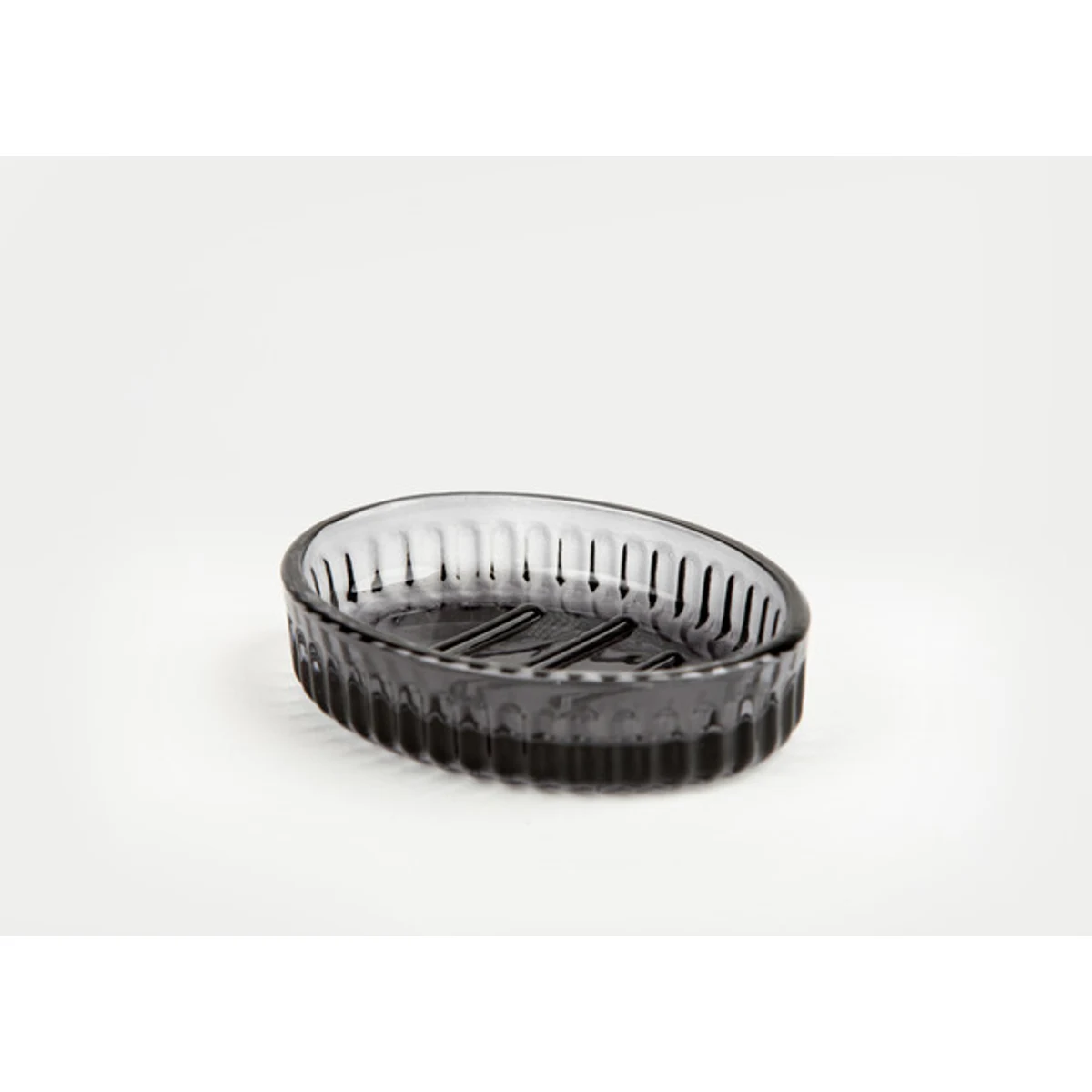 Manamo Diamond Soap Dish  Glass Black  12.2x9.1x2.8 cm