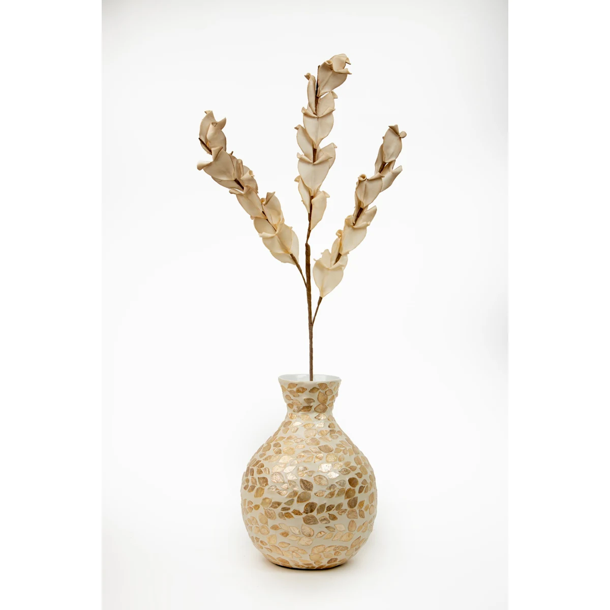 Manamo Leaves Eva Artificial Flower  Mink  98 cm