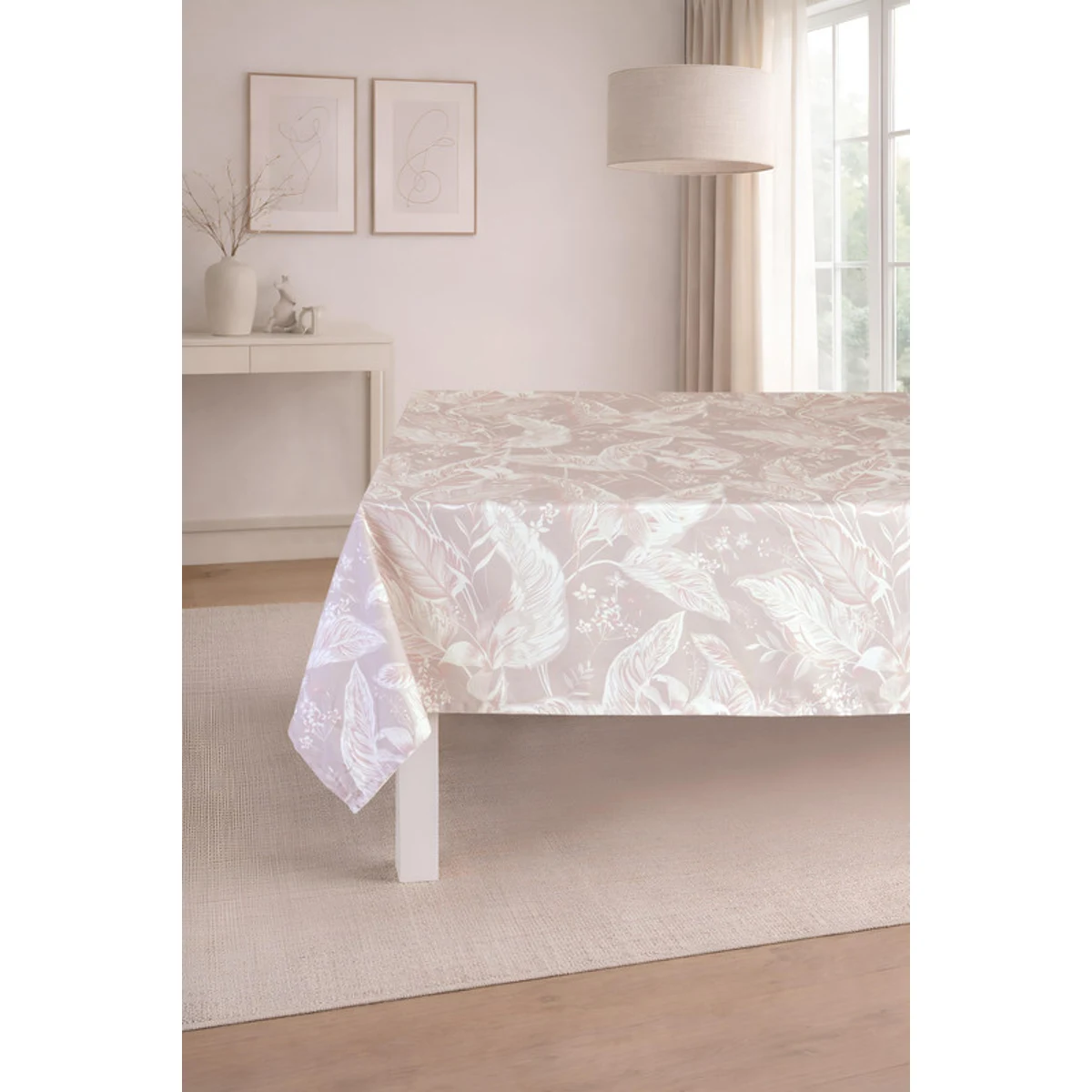 Manamo Flower  Table Cloth Polyester Powder Digital Printed 140x320 cm