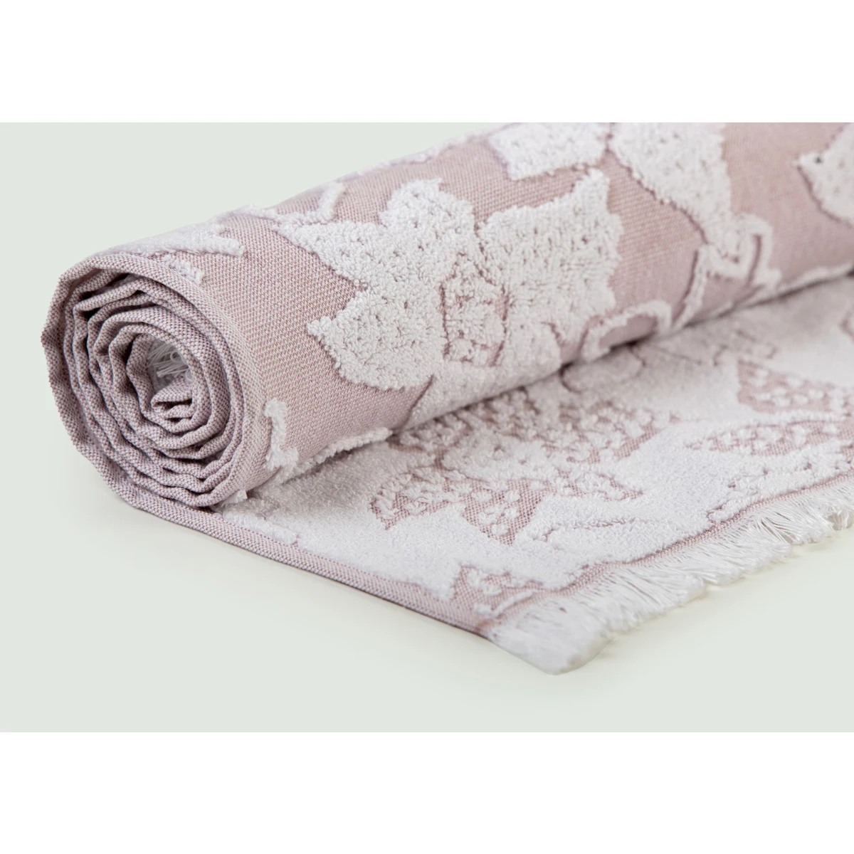 Manamo Valencia Jacquard Bath Towel Cotton Violet 70x140 cm