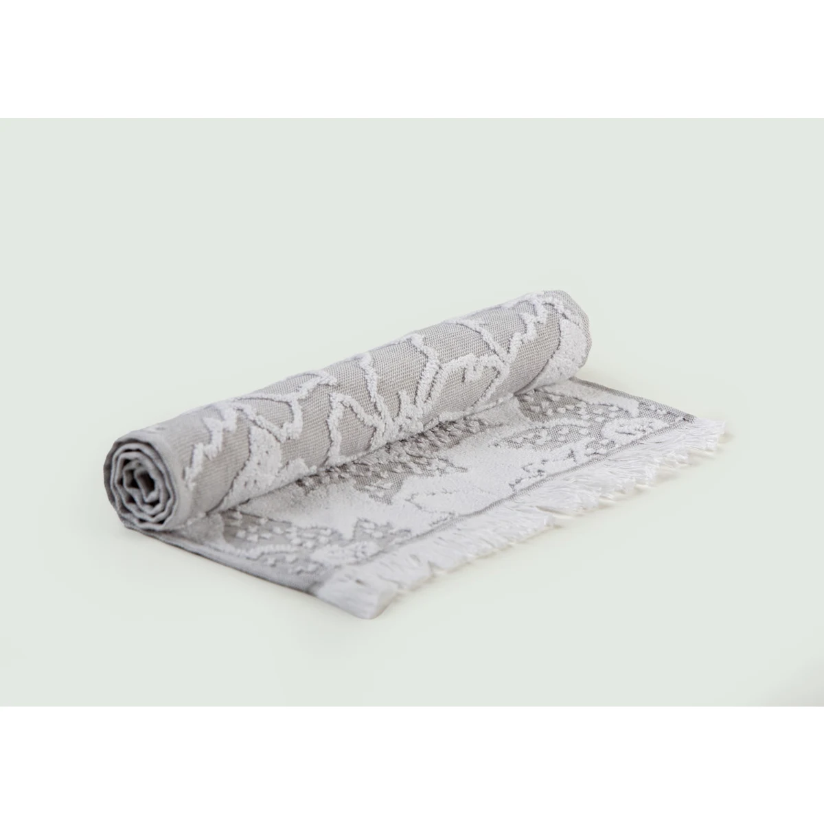 Manamo Valencia Jacquard Hand Towel Cotton Grey 30x50 cm