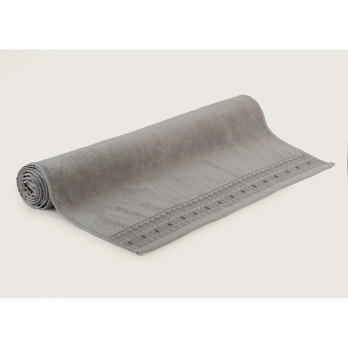 Manamo Blen Jacquard Bath Towel Cotton Grey 70x140 cm