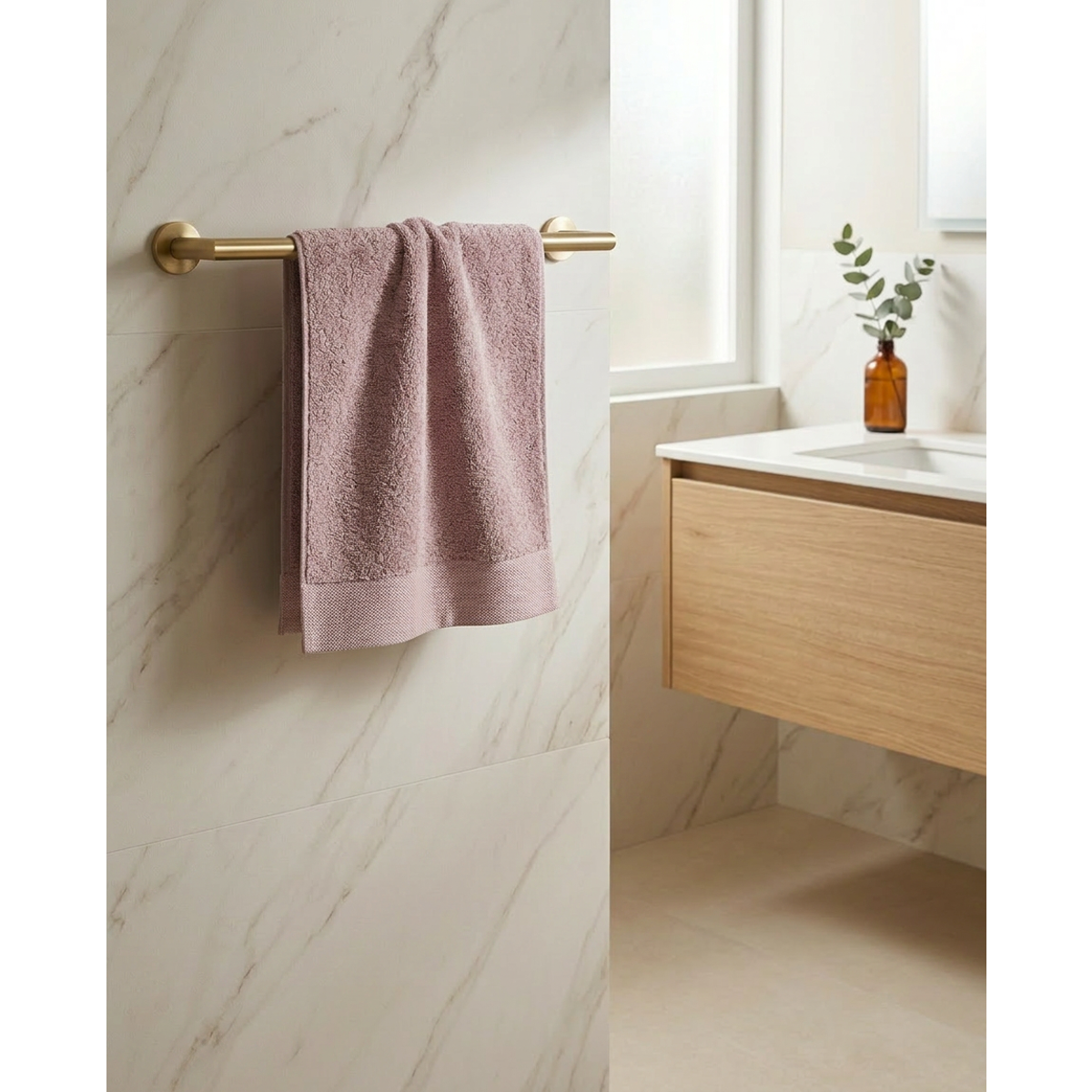 Manamo Pure Bamboo Hand Towel Violet 30x50 cm