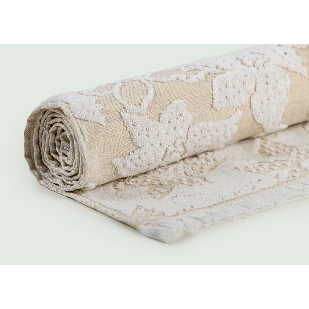 Manamo Valencia Jacquard Face Towel Cotton Linen 50x85 cm