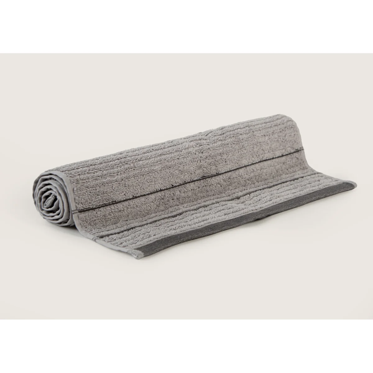 Manamo Bettine Jacquard Bath Towel Cotton Grey 70x140 cm