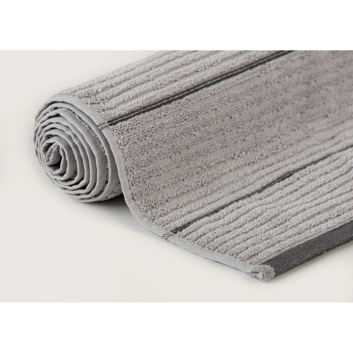 Manamo Bettine Jacquard Bath Towel Cotton Grey 70x140 cm