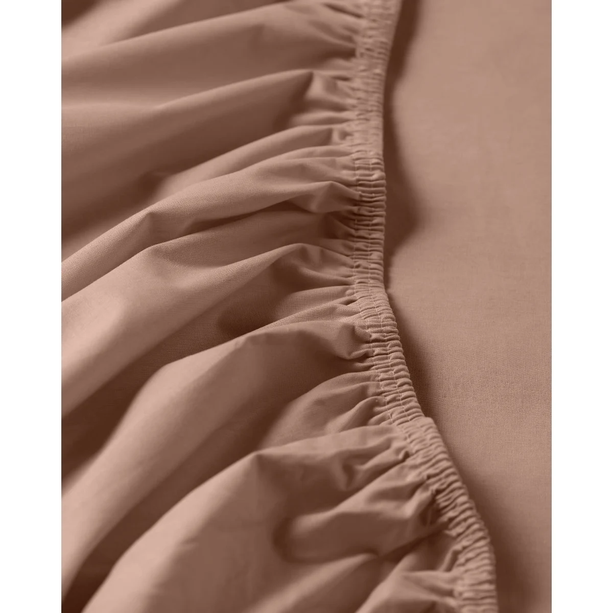Manamo M&D Fitted Sheet Cotton Double Beige 160x200+30 cm