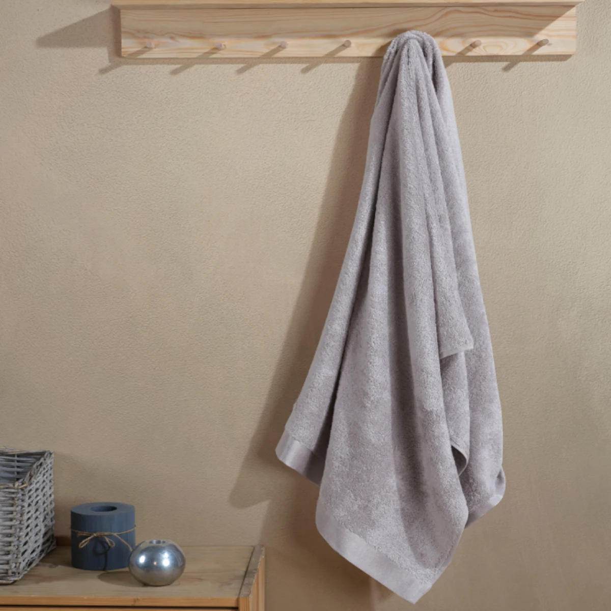 Manamo Pure Bamboo Bath Towel Grey 75x150 cm