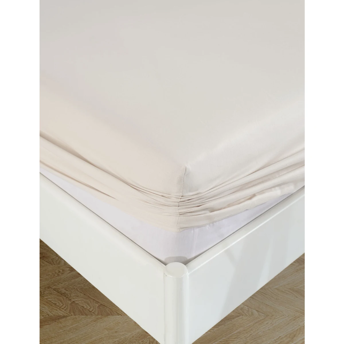 M&D FITTED SHEET LINEN 160X200+30