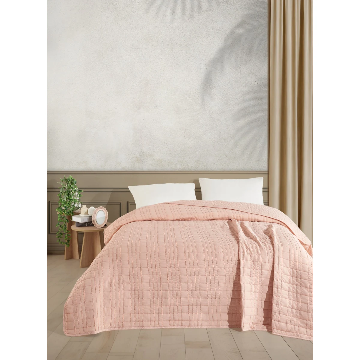 Manamo Lena Bed Spread Microfiber Powder Double Size 200x230 cm