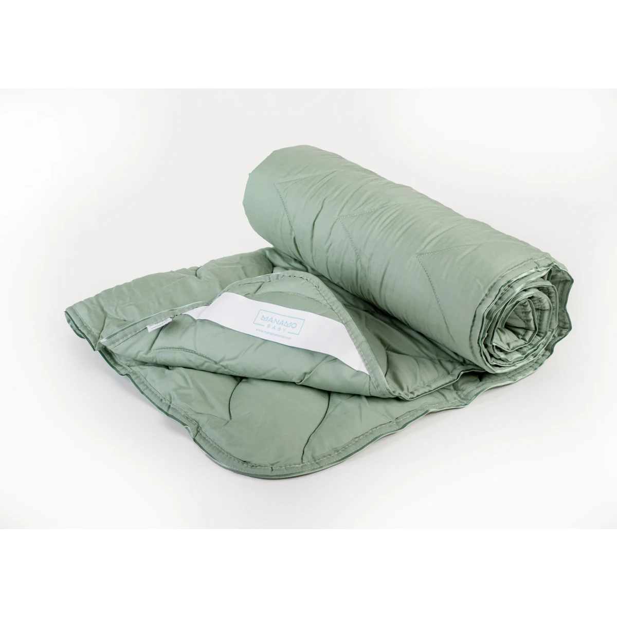 Manamo  Tencel  ჩვილის საბანი მიკროფიბერის ღია მწვანე  95x145 სმ