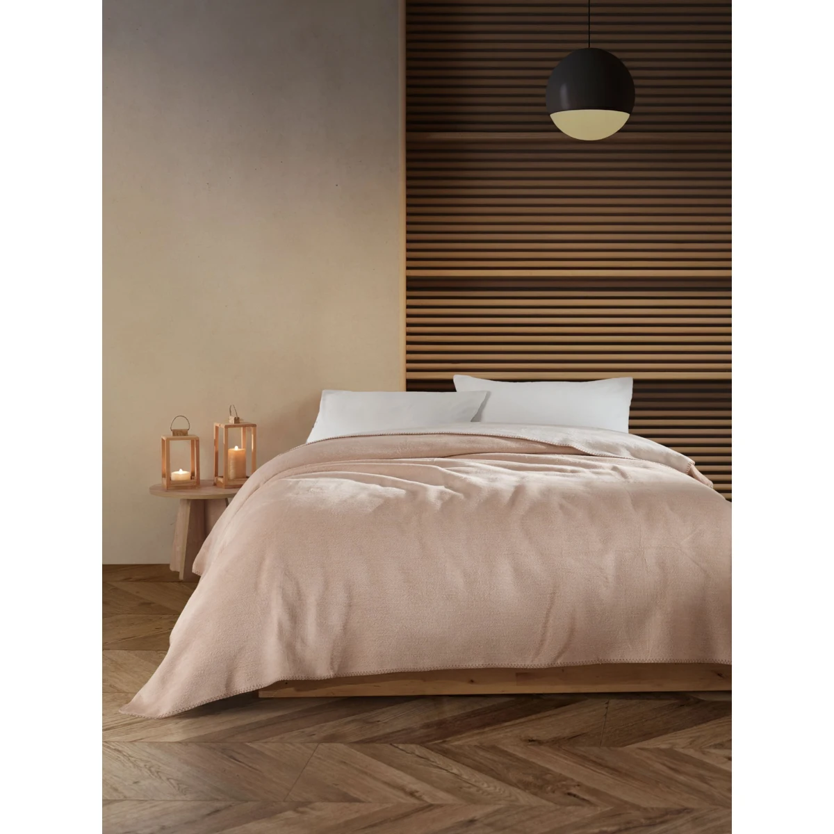 Manamo Cotton Blanket 150x220  Sand/Cream