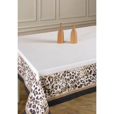 Manamo Leopard მაგიდის სუფრა დიჯიტალ პრინტით პოლიესტერის 140x250 სმ