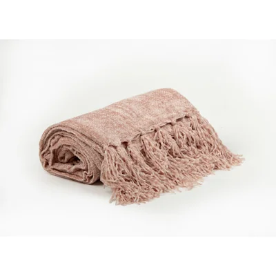 Manamo Chic Throw Polyester Powder 130x150+2x10cm