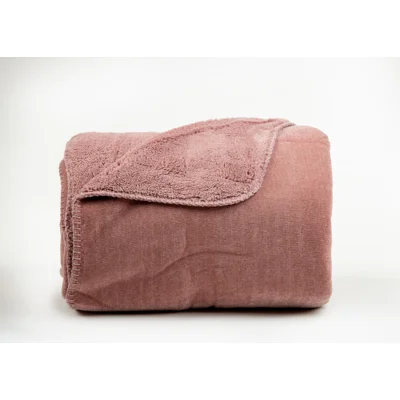 Manamo Vena Blanket Polyester Dusty Rose 150x220 cm