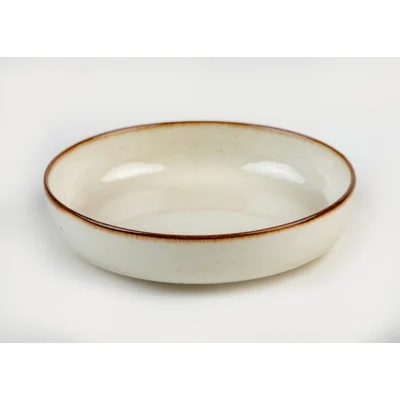 Manamo Elena Deep Plate Porcelain Beige  23 cm