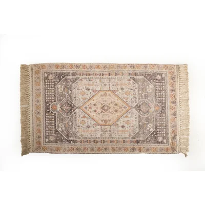 Manamo Anatolia  Rug Printed Fringed Brown 120x180 cm