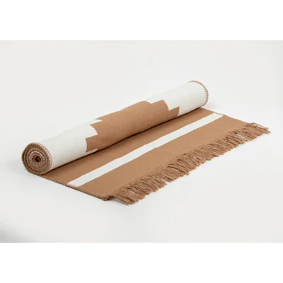Manamo  Sharp Edge  ხალიჩა აკრილის ყავისფერი/კრემისფერი  80x150 სმ